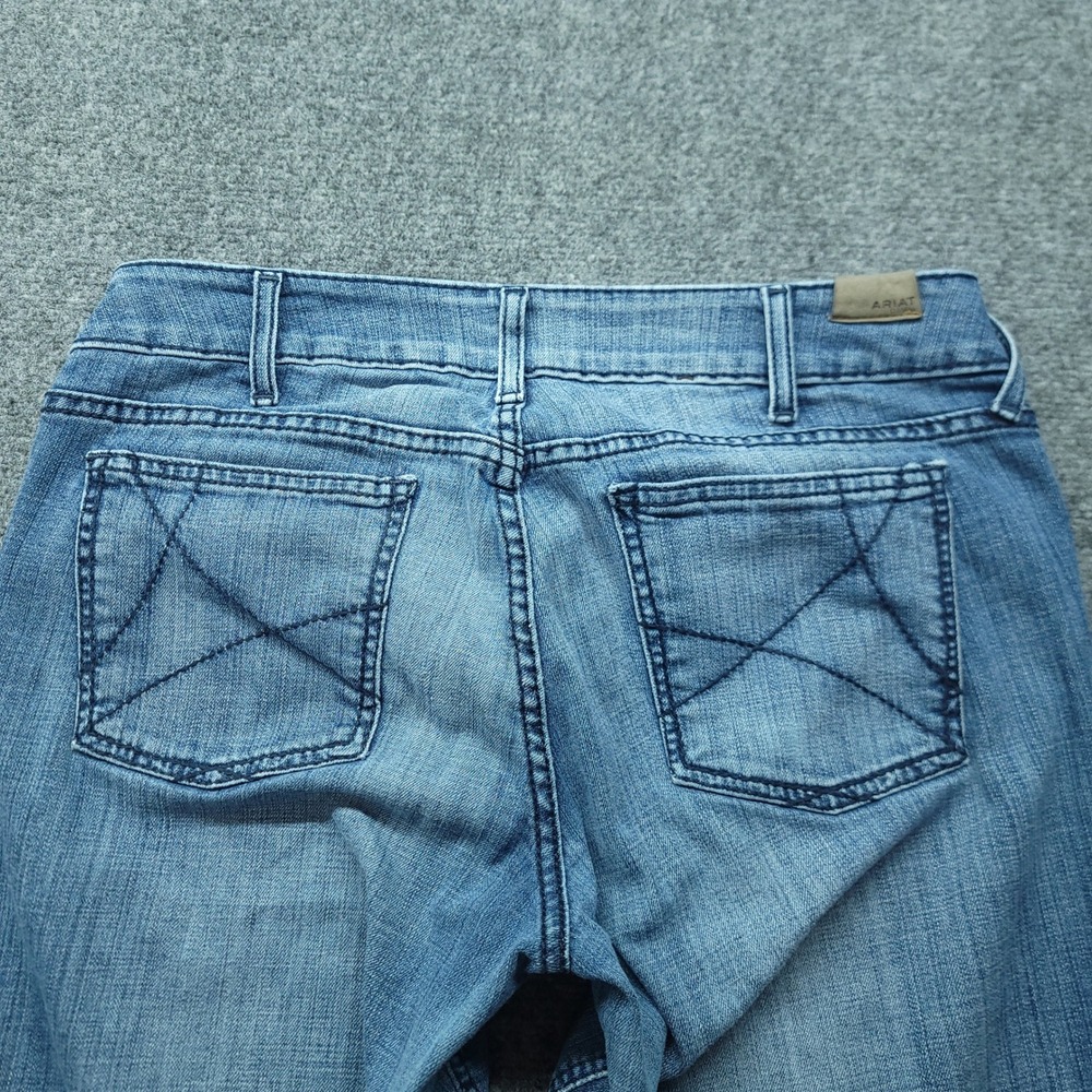 Ariat Trouser Jeans 32R Blue Bell Wide Leg Mid Rise Denim AW6705C 10018360